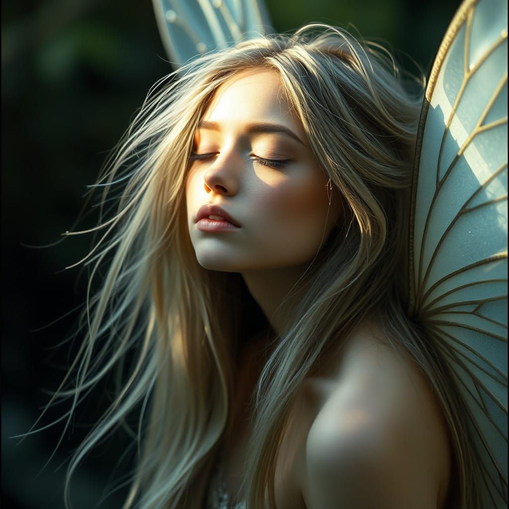 Serene Fairy in Dreamy, Ethereal Light