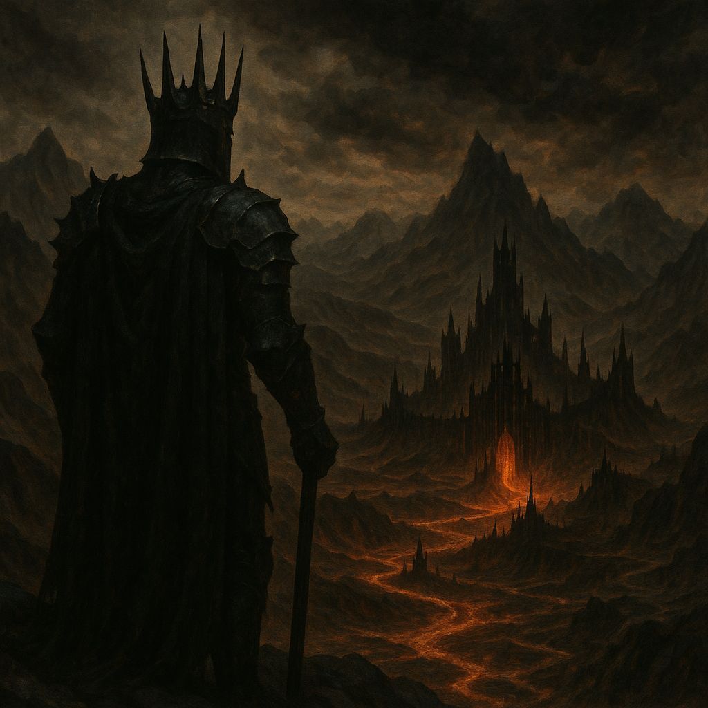 Morgoth Surveys His Kingdom of Angband