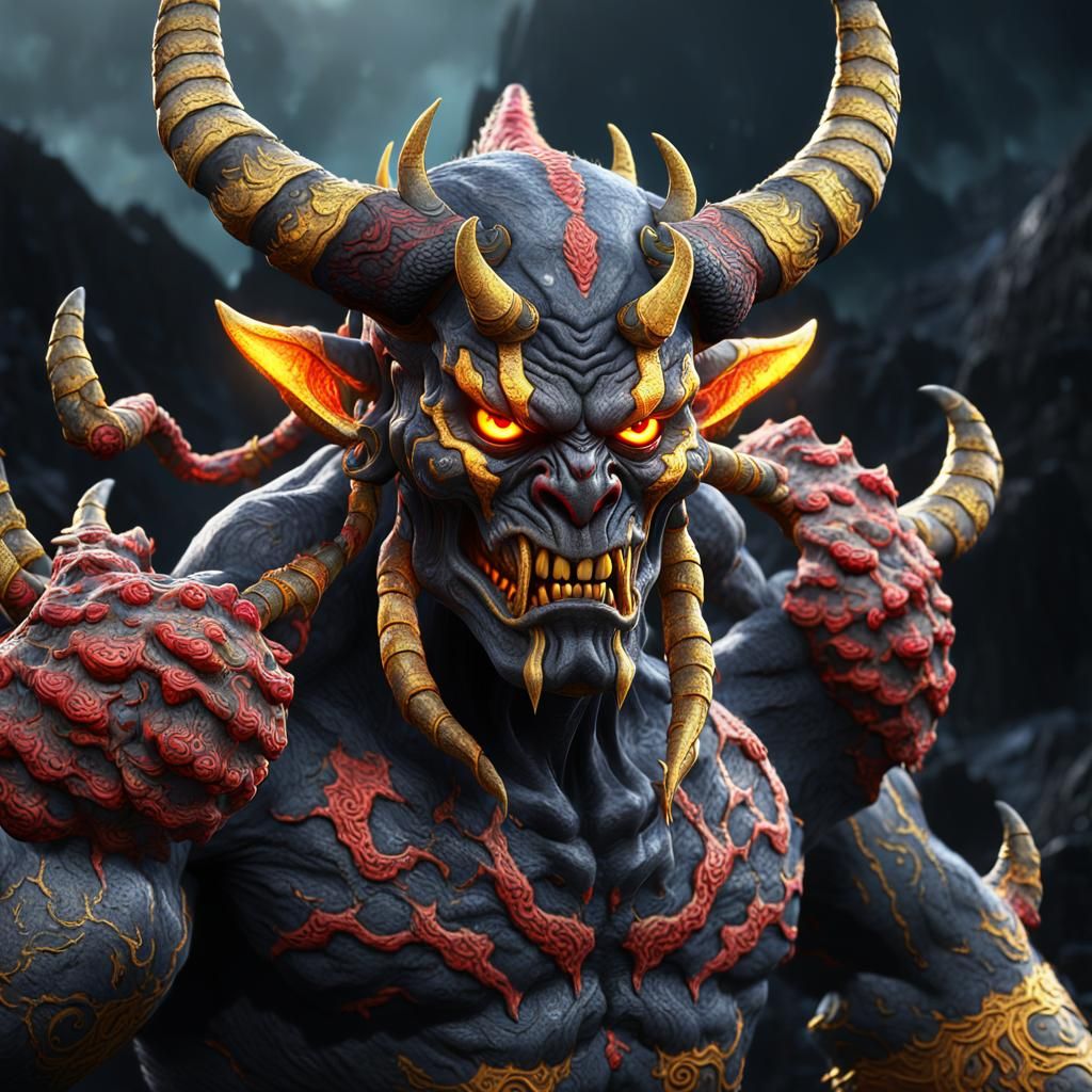 Surreal Fantasy Beast in Vibrant, Intricate Detail