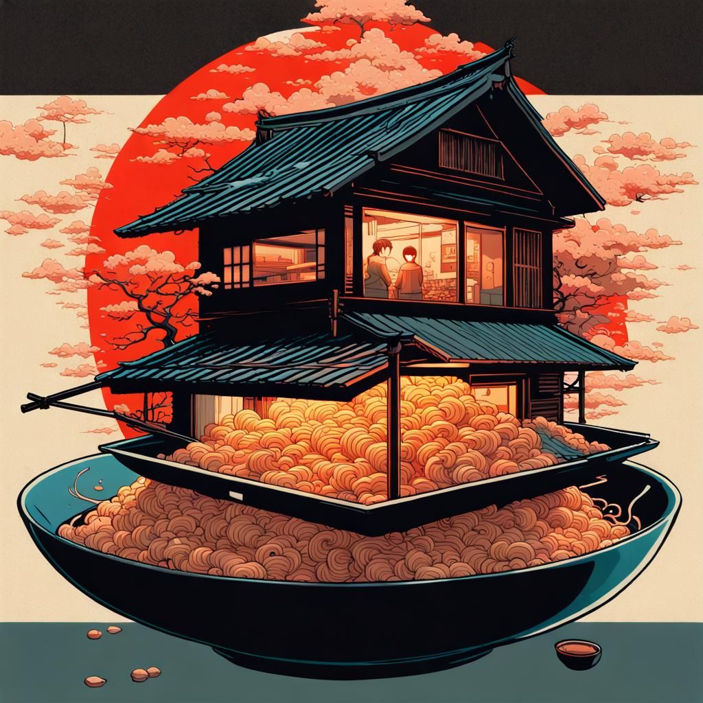 Ramen House: Hyperdetailed Japanese Architecture