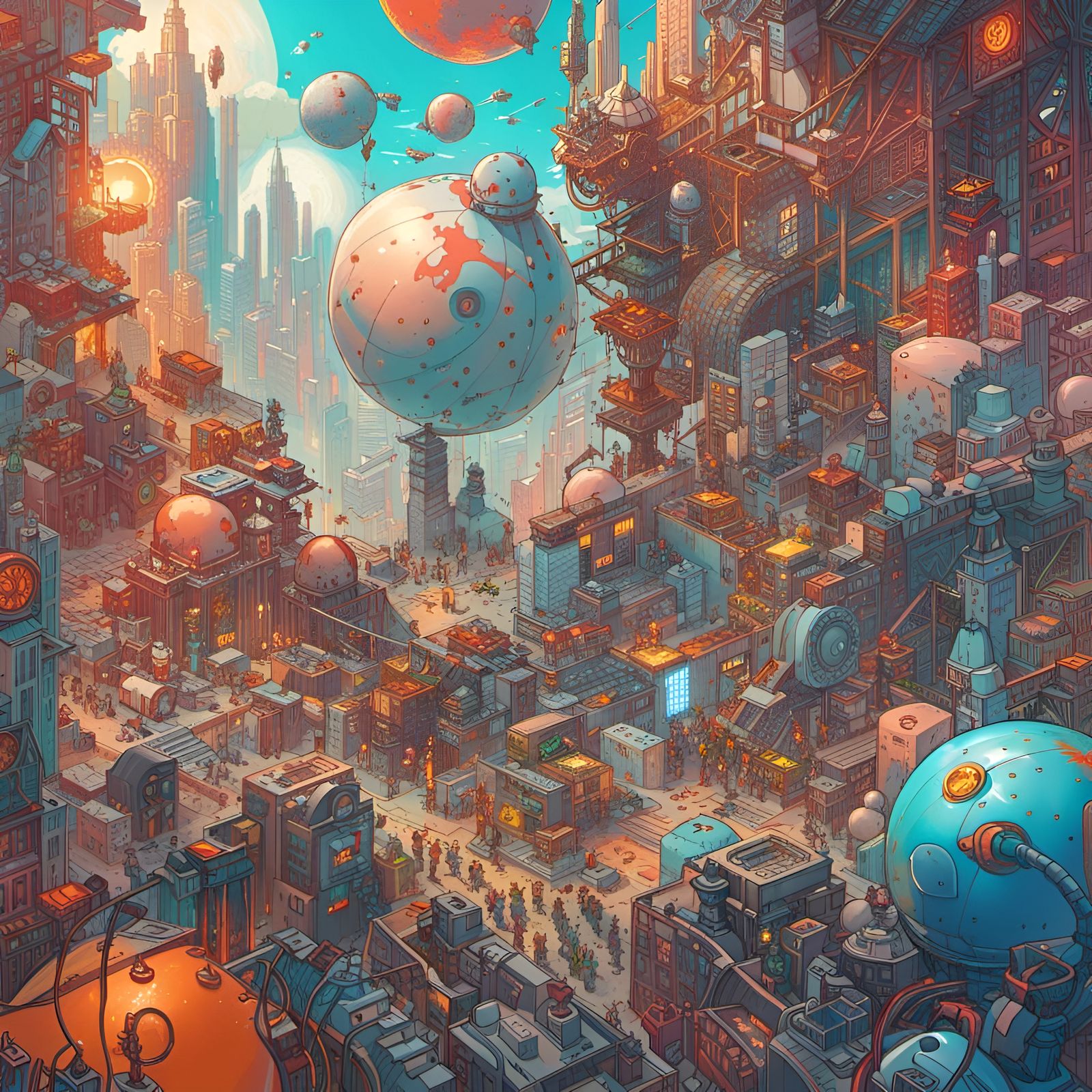 Elysium Transformation: Detailed Digital Art