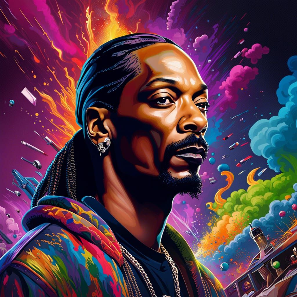 Hyperrealistic Painting of Three Rappers