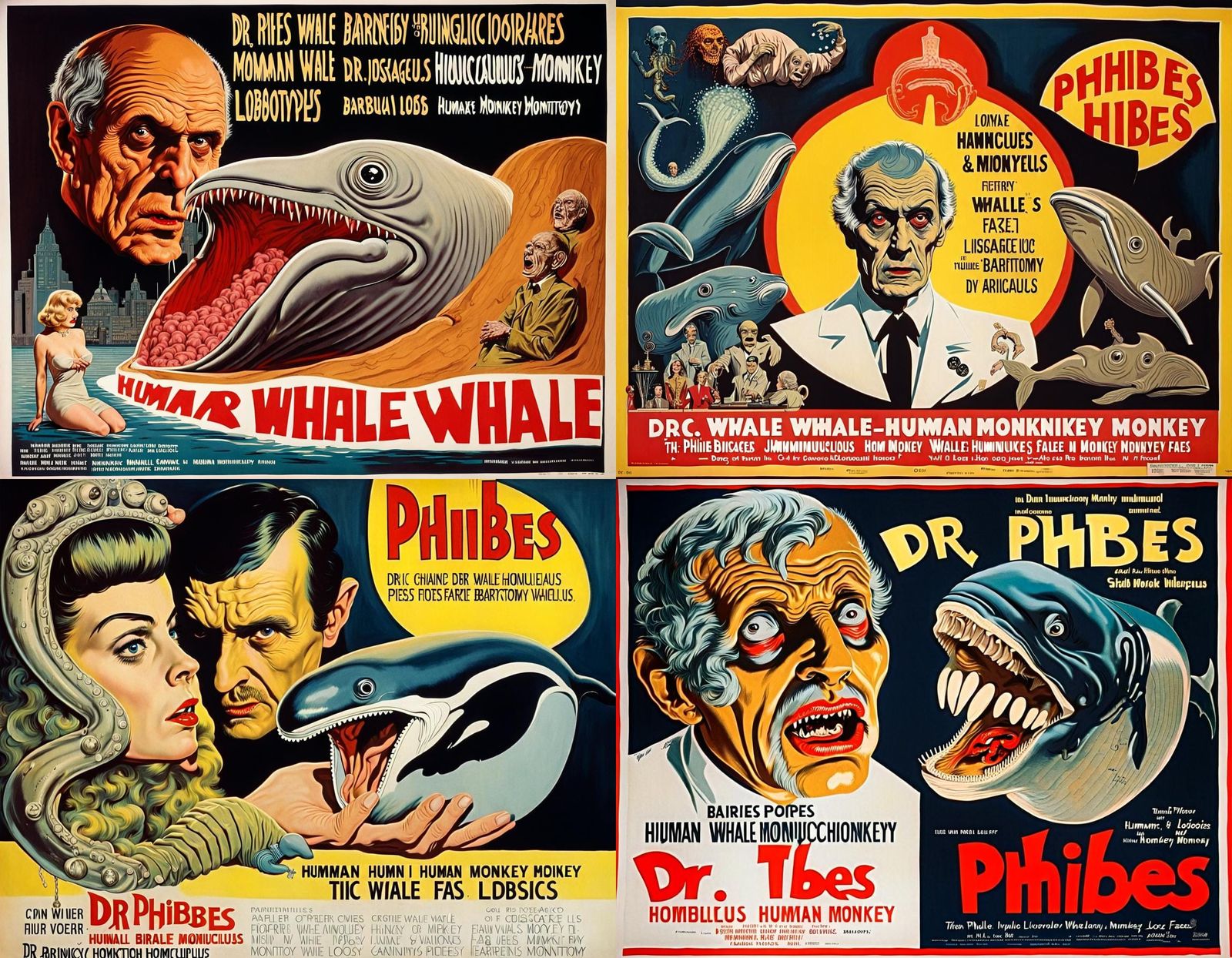 Dr. Phibes: A 1950s Horror Movie Poster