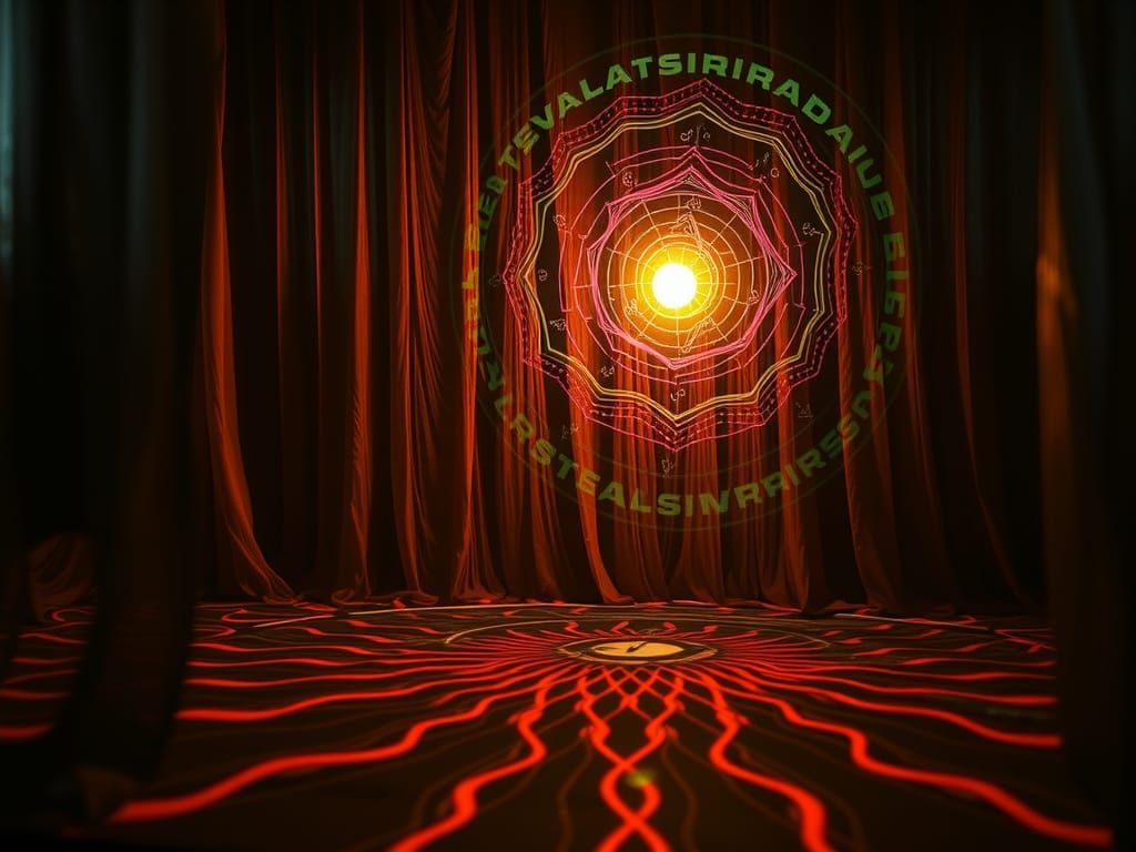 Surreal Abstract Forms in Retro Magic Style