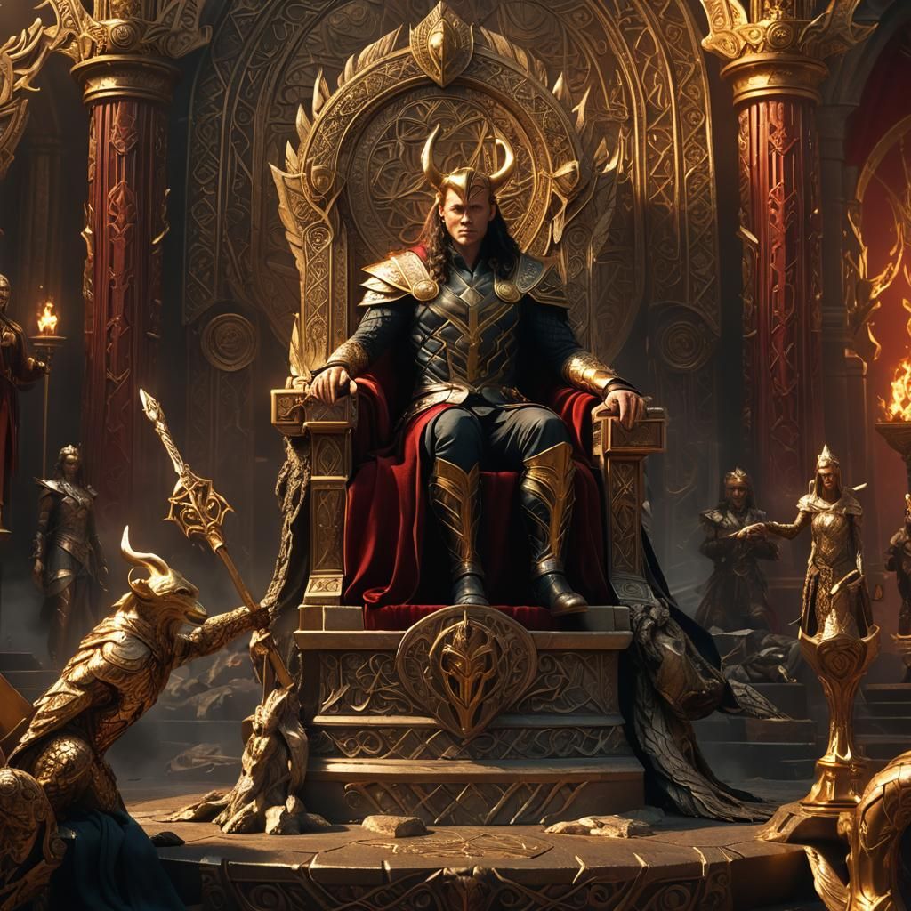 Loki Ascends the Throne of Asgard