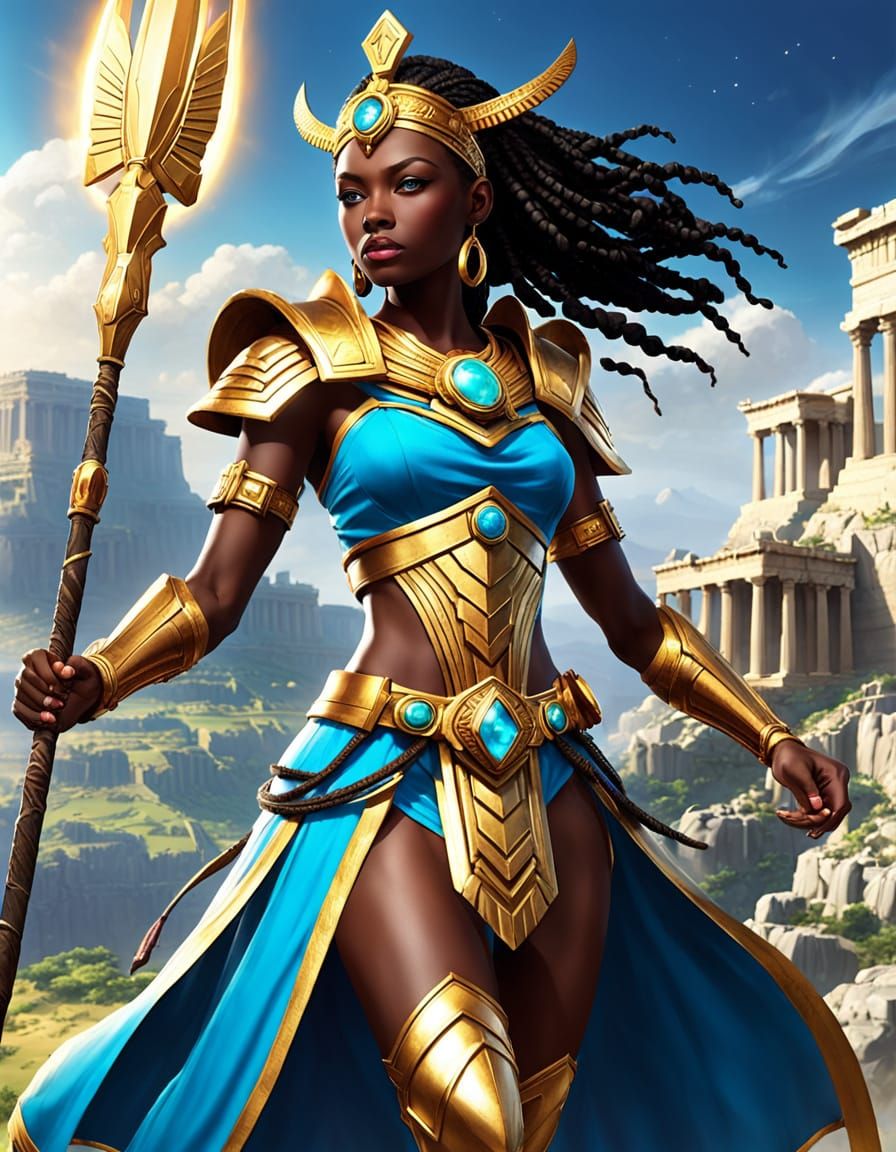 Goddess of Acropolis with Astral Axeblade