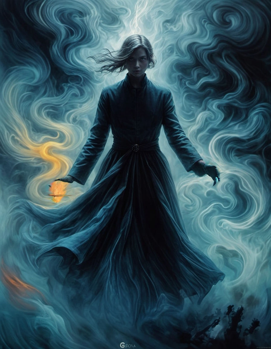 Abstract Karma Concept Art: Justice and Fate