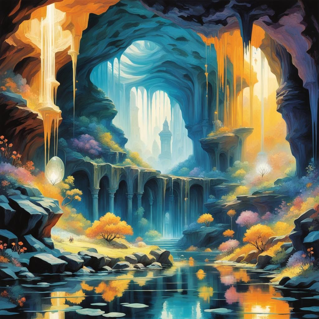 Ethereal City Doorway: A Pre-Raphaelite Cosmic Vision