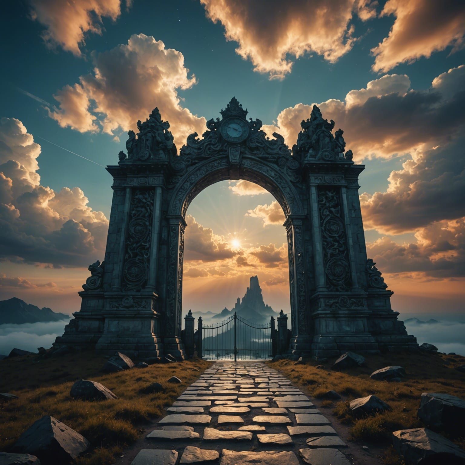 Celestial Gateway to Eternal Sunset, Cinematic Film