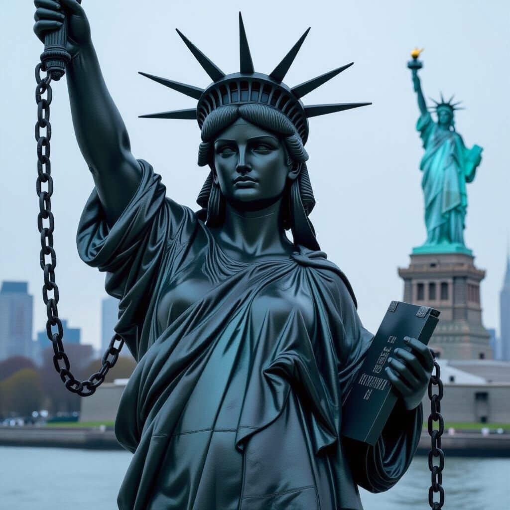 Biker Liberty: Statue of Liberty Reimagined