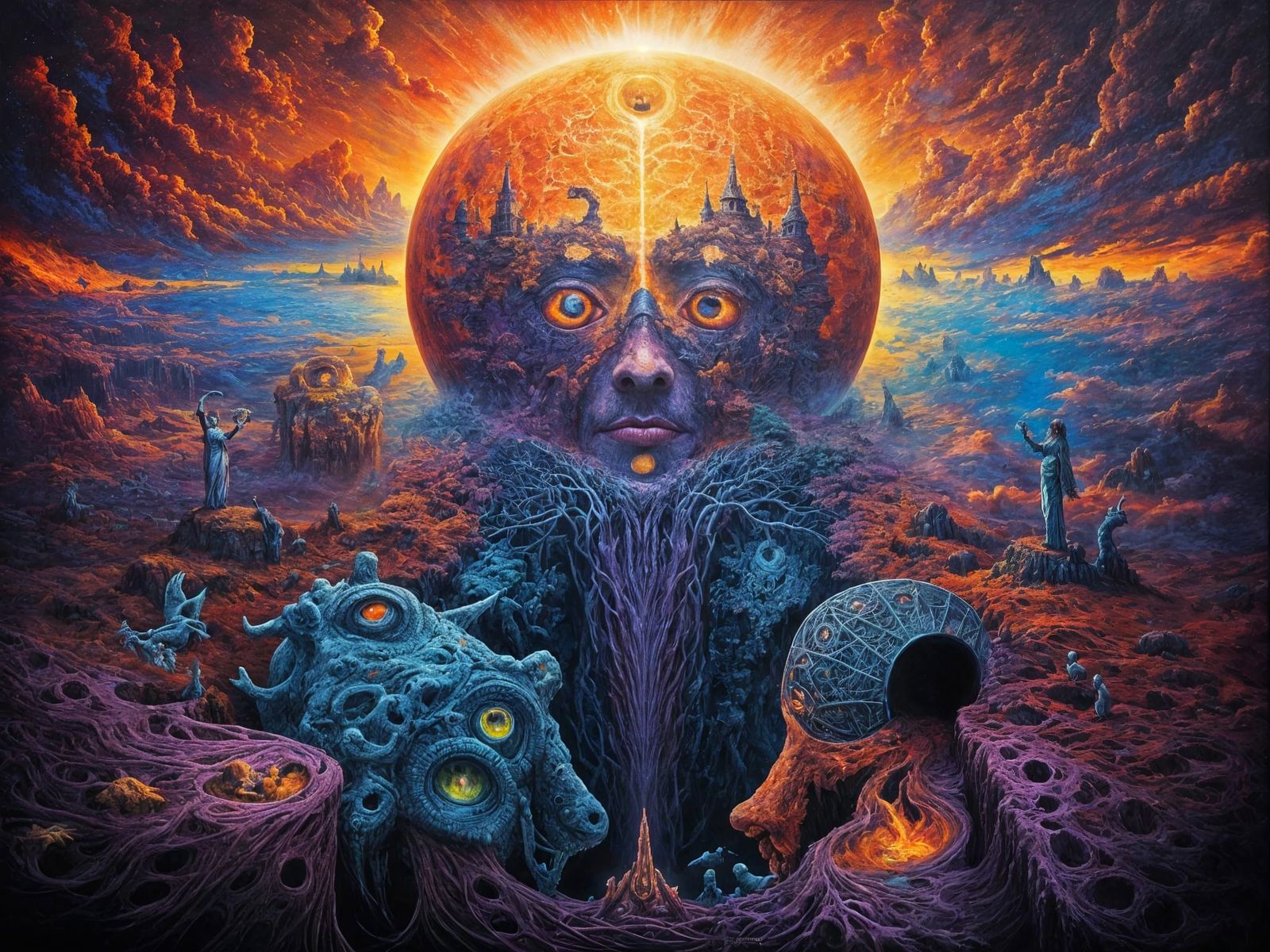 Intricate Concept Art Portrait with Volumetric Lighting