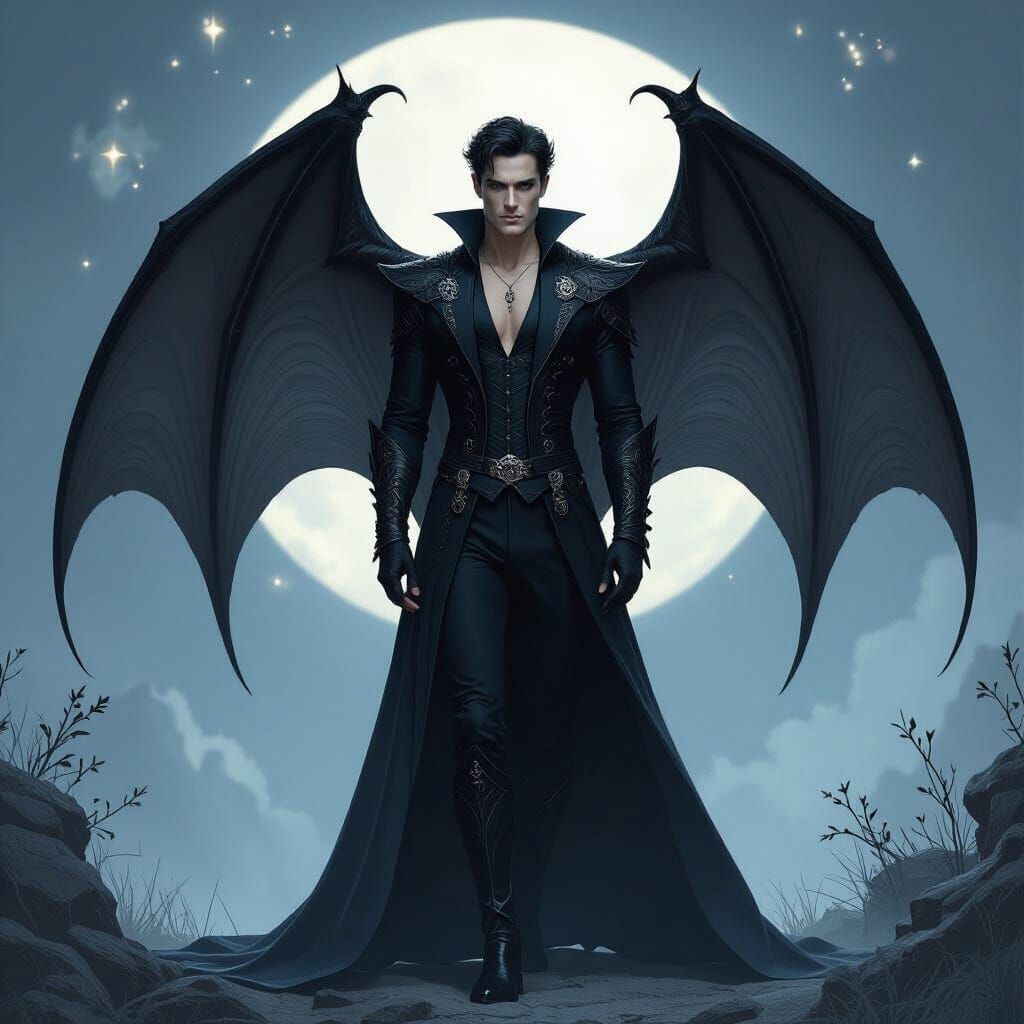 Rhysand, High Lord of the Night Court, Unfurling Bat Wings