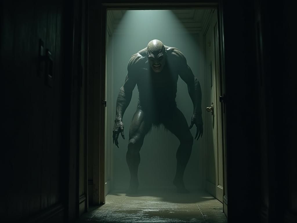 Terrifying Creature Emerges from Darkness in Photorealistic ...