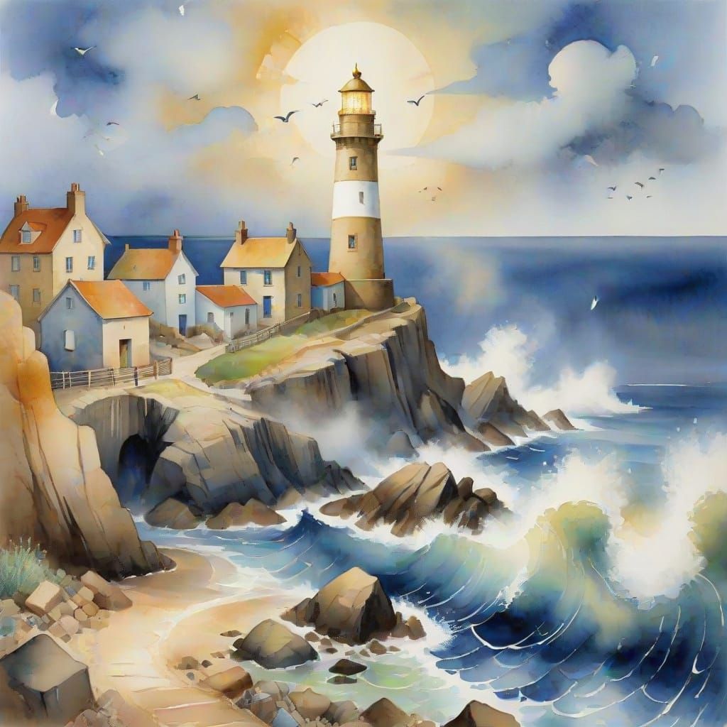 Watercolour: Crystal Clear XL Lightning