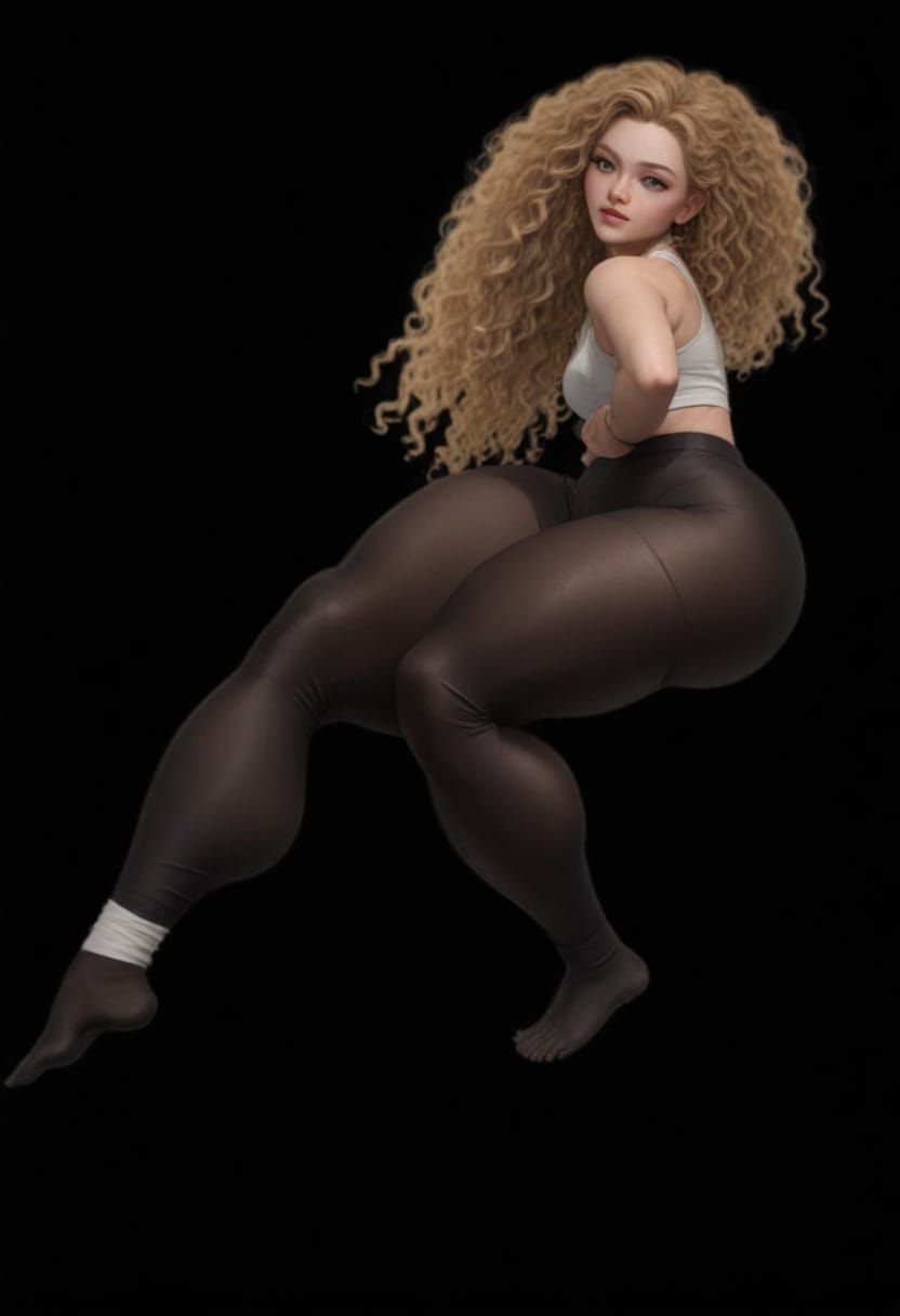 Ultra Realistic Woman Portrait in Playful Pose