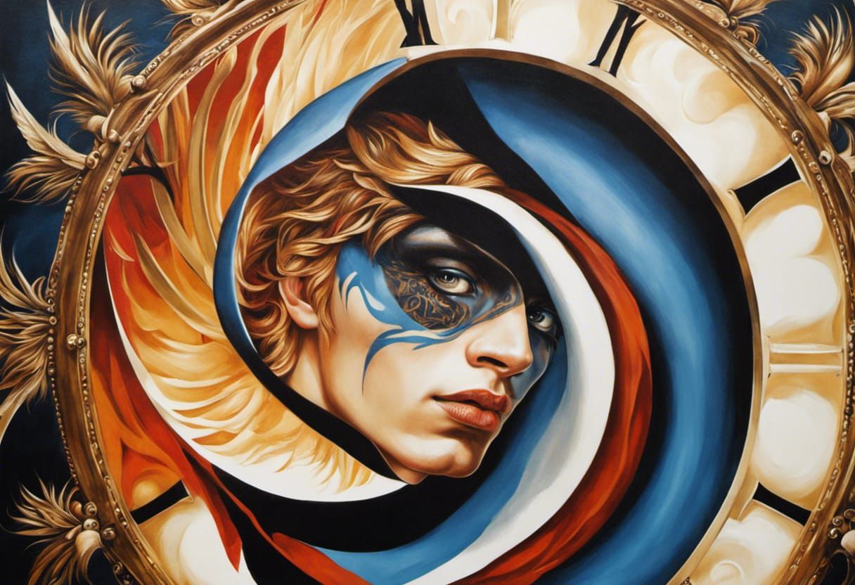 Portrait of Gothic Man as Oil Painting