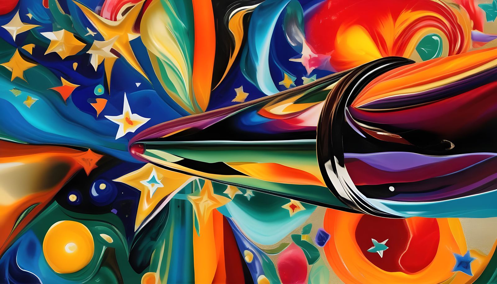 Cyberpunk Space Odyssey with Hyperspace Vortex