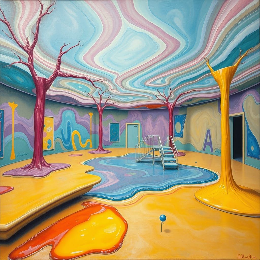 Surreal Abandoned Playground: Kidcore Meets Liminal Space