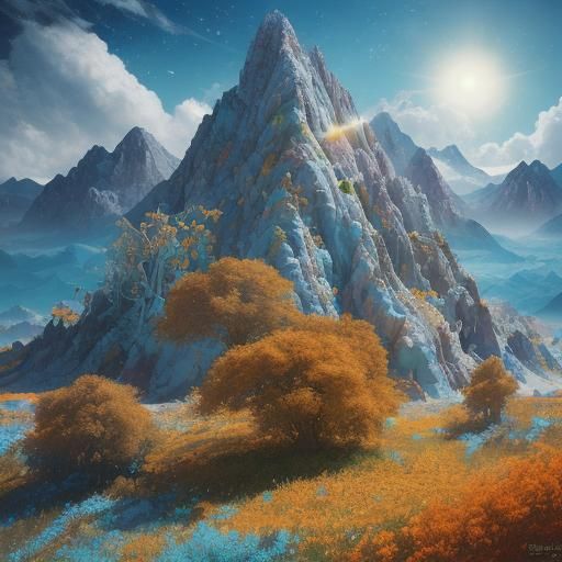 Whimsical Travelers in Vivid Dreamscape, Oil Painting Style