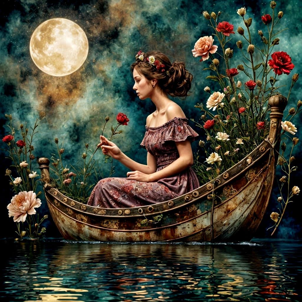 Dreamboat under the moon