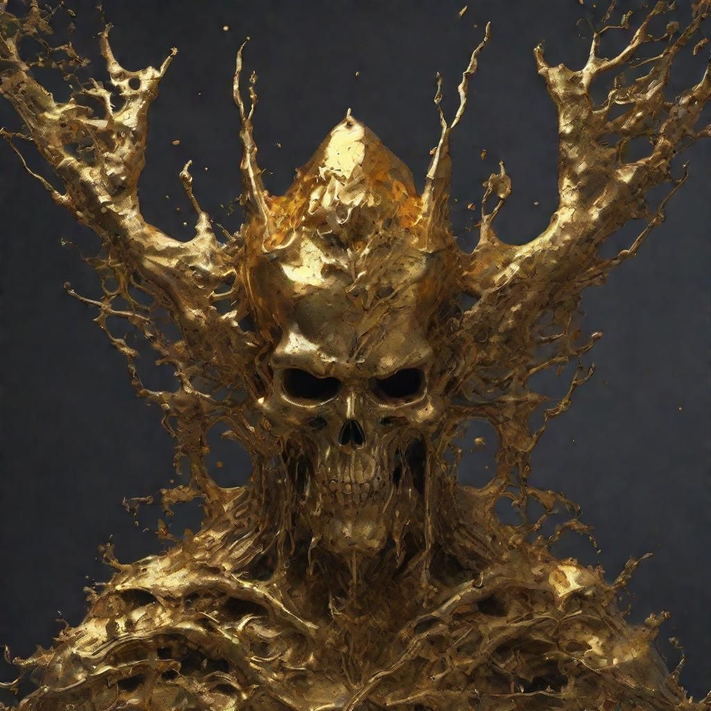 Hyperrealistic Ghost in Splatter Art Style
