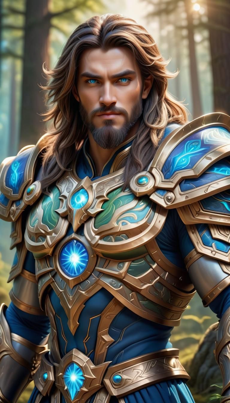 God of Order and Time in Celestial Armor