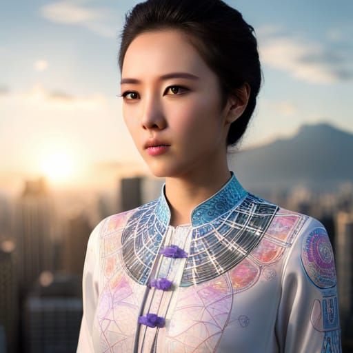 Asian Beauty in a Technologically Advanced World