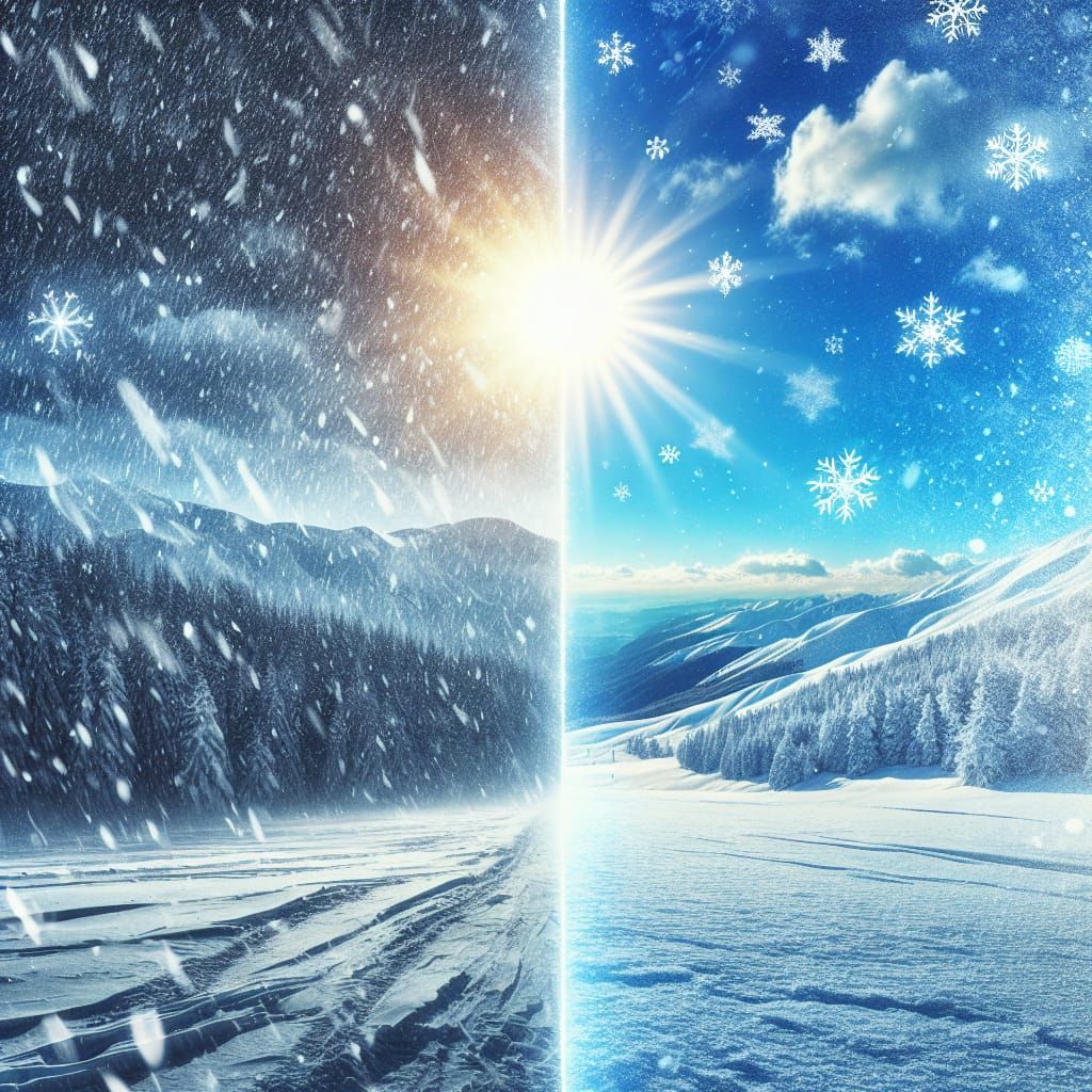 Winter Duality in Vibrant Contrast