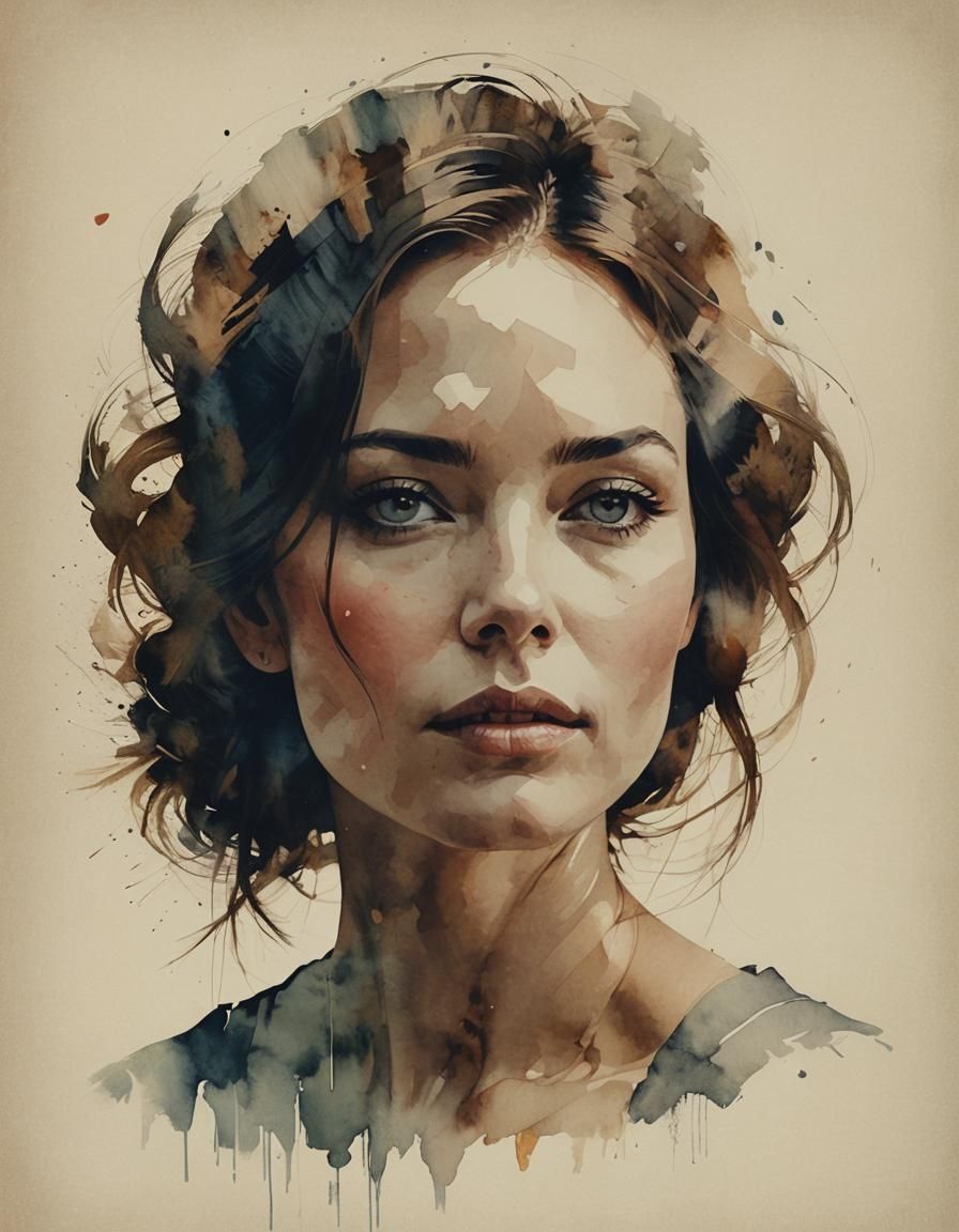 High-Quality Portrait with Double Exposure Effect