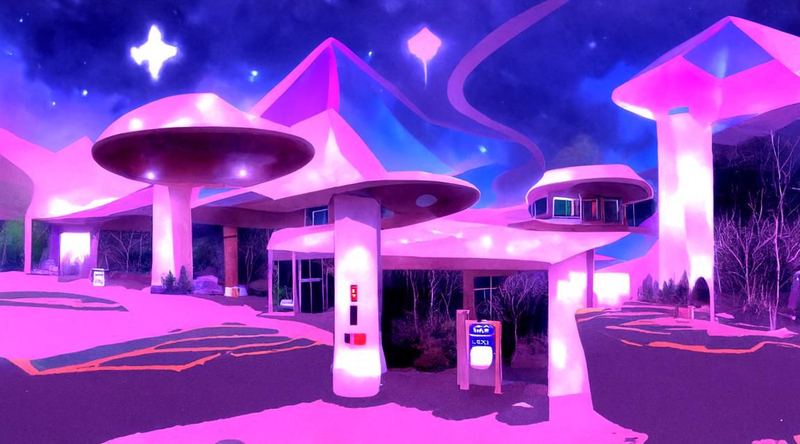 Interdimensional Hotel: A Surreal Rest Stop