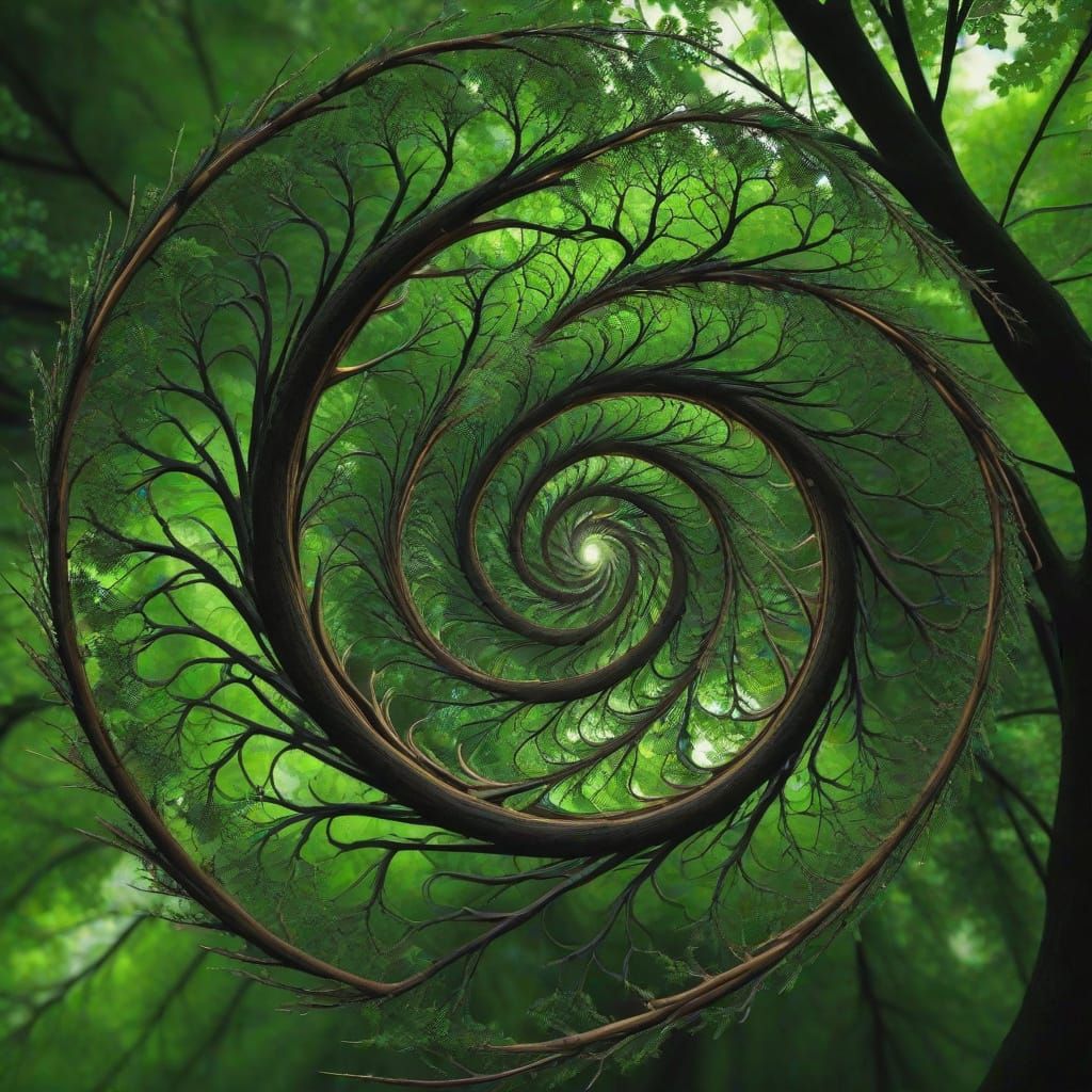 Spiral Fractal in Nature