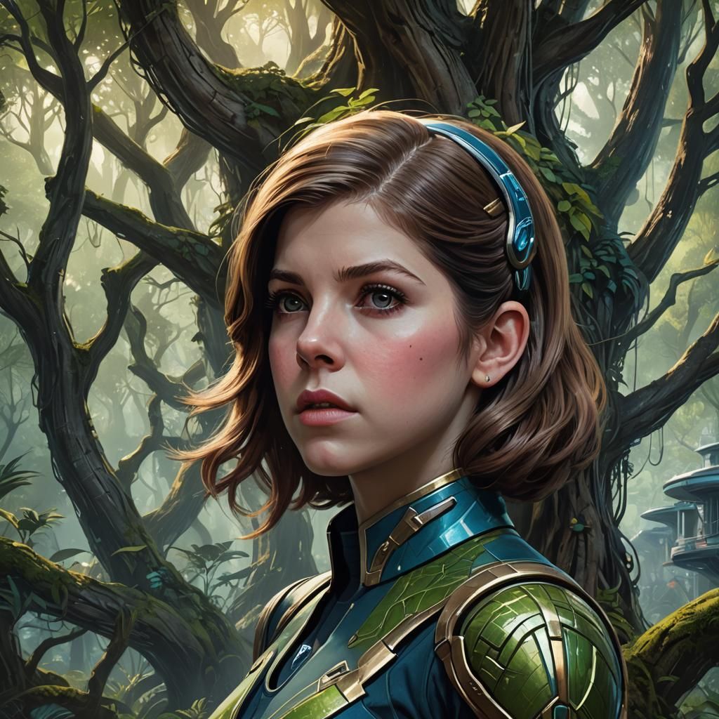 Anna Kendrick in 1950s Sci-Fi Star Trek