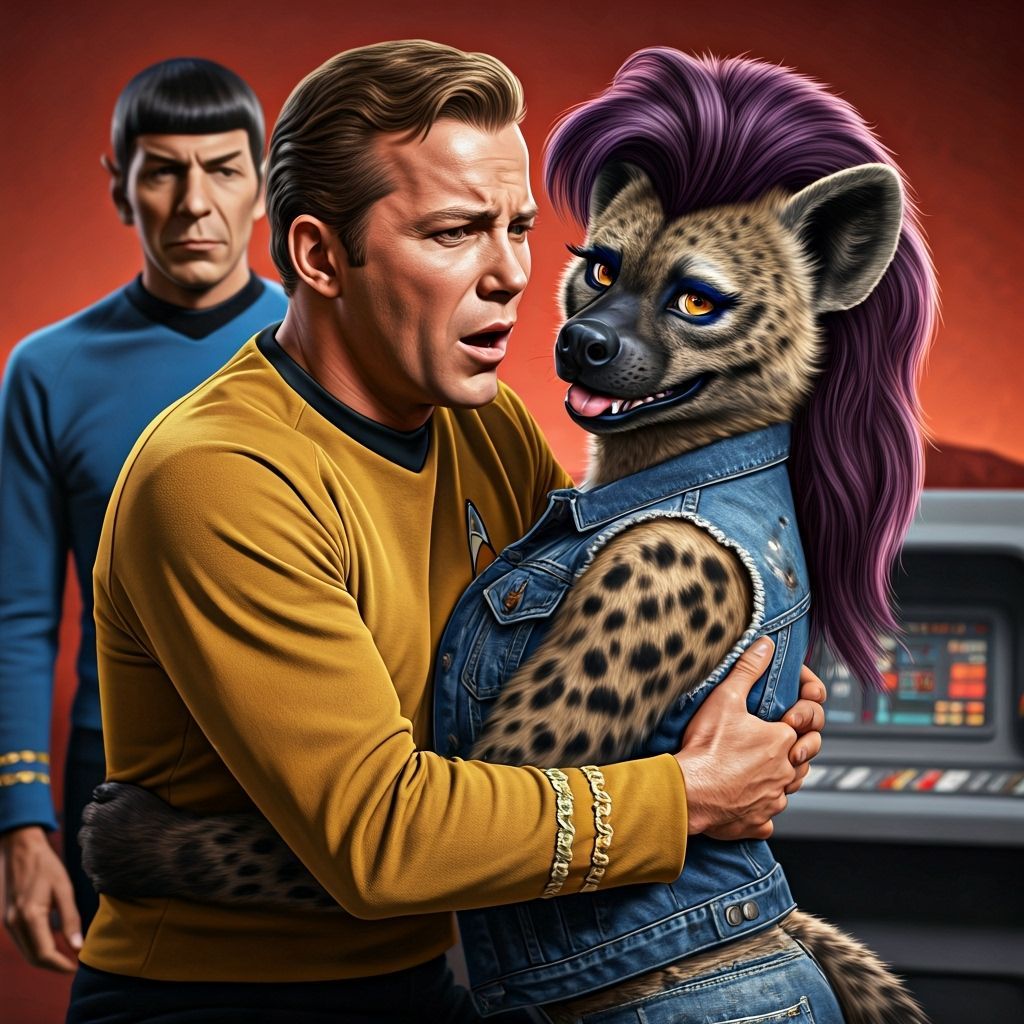 Captain Kirk's Hyena Romance on Mars