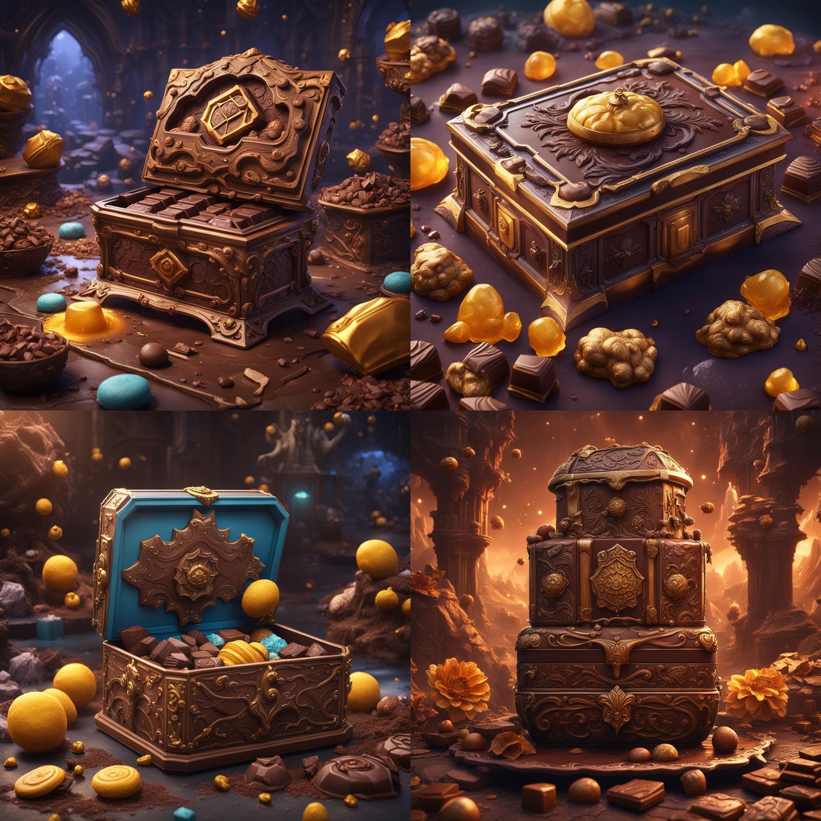 Fantastical Honeyduke Chocolate Box Concept Art