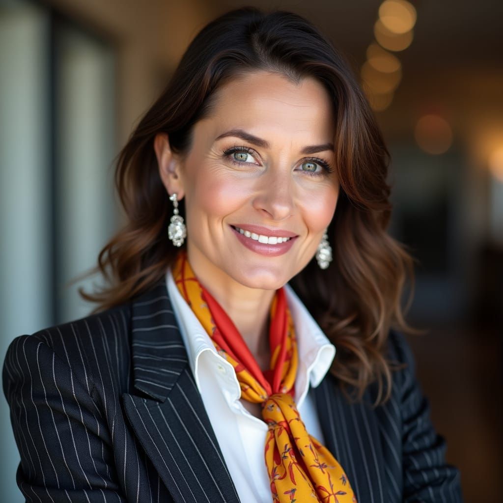 Confident Businesswoman Portrait in Professional Style