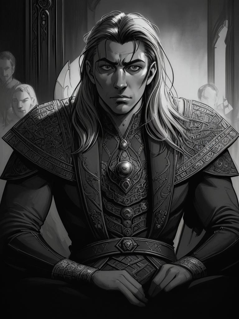 Post-Apocalyptic Opera Enthusiast Portrait in Comic Art Styl...