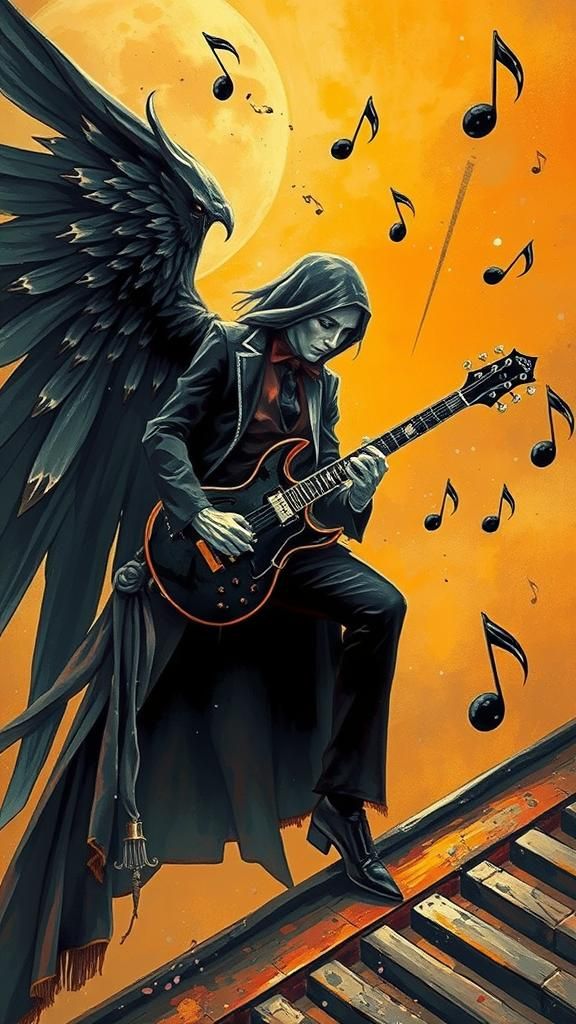 Death notes,  musical note scythe