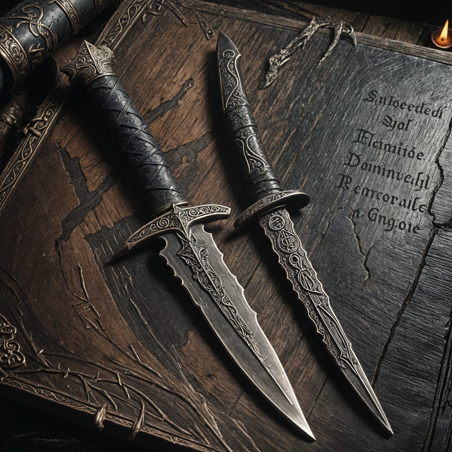 Witch's Sacred Dagger with Runes