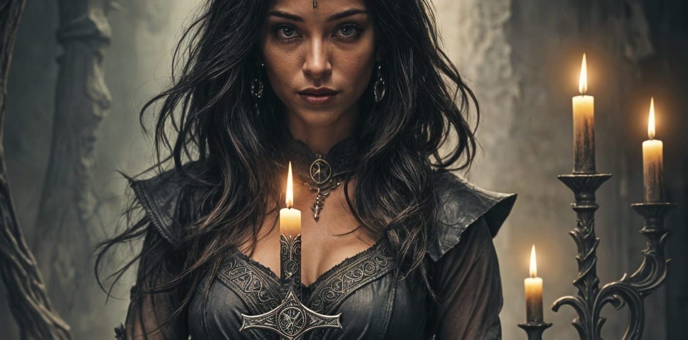 Witch's Sacred Dagger with Runes