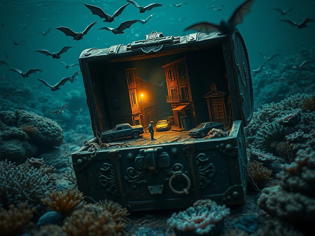 Mysterious Seabed Chest Reveals Haunting Underwater Cityscap...