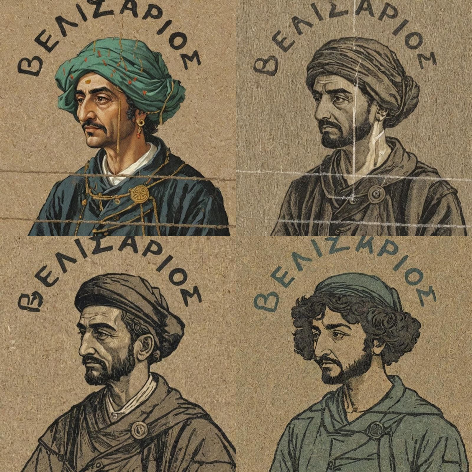 Medieval Drawing Enhanced with Color and Detail