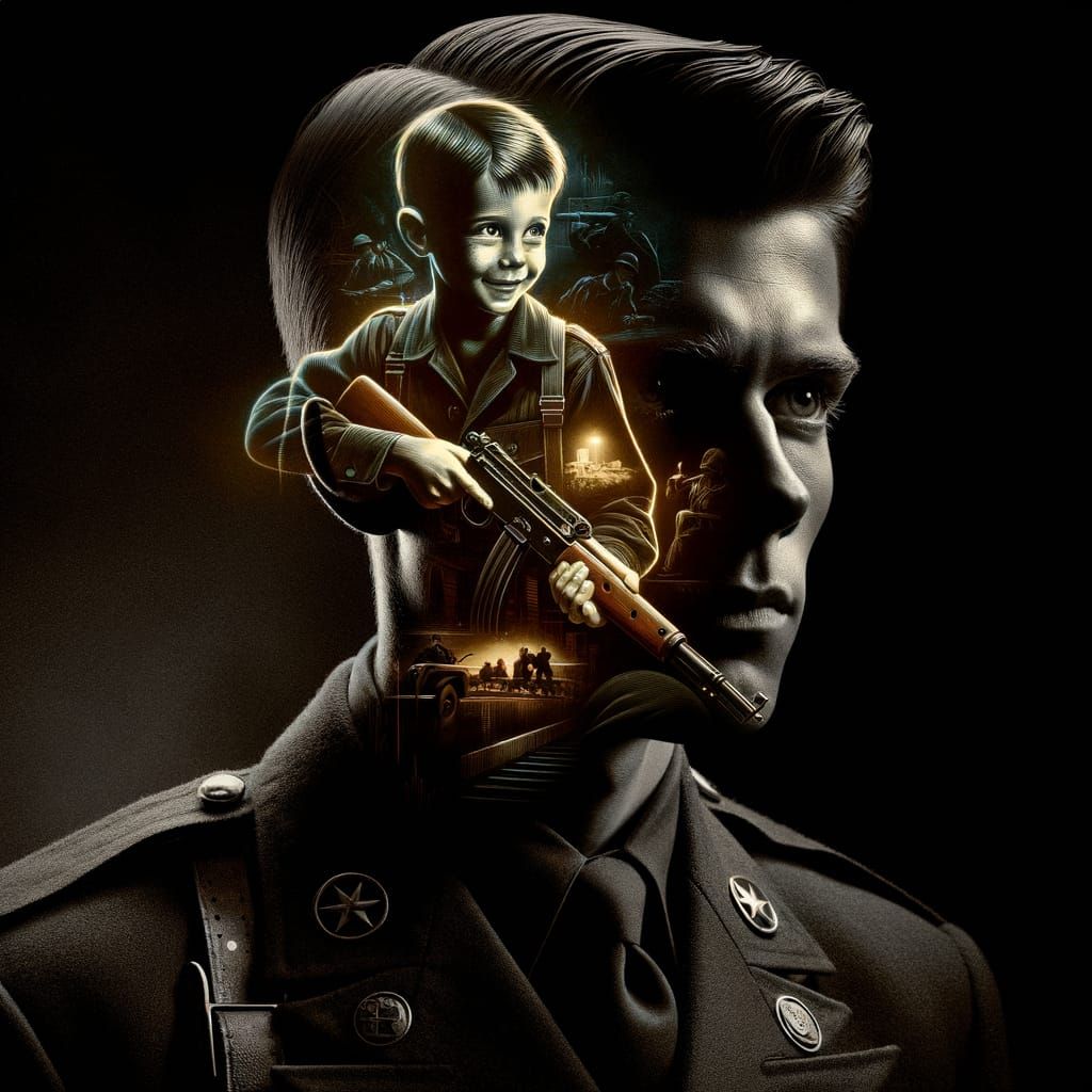 Regretful Soldier's Double Life in Noir-Style