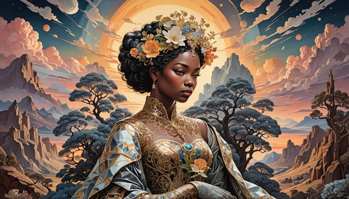 Nature's Fierce Beauty: A Dreamscape Sunset