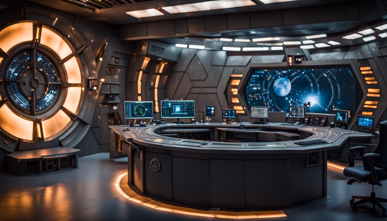 Control room, battle cruiser, Stargate future ships, 2050