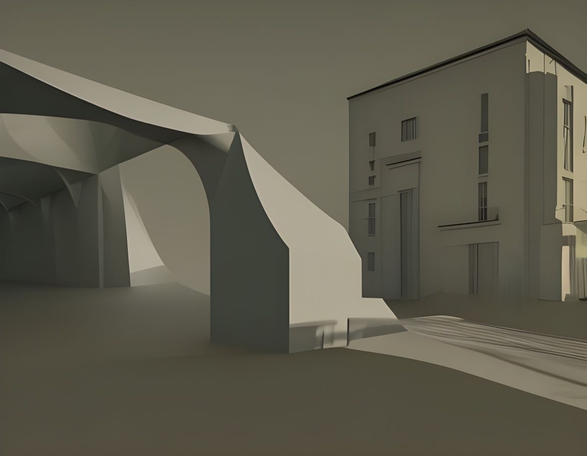 Steamy Manhole Cover in 3D Architectural Style