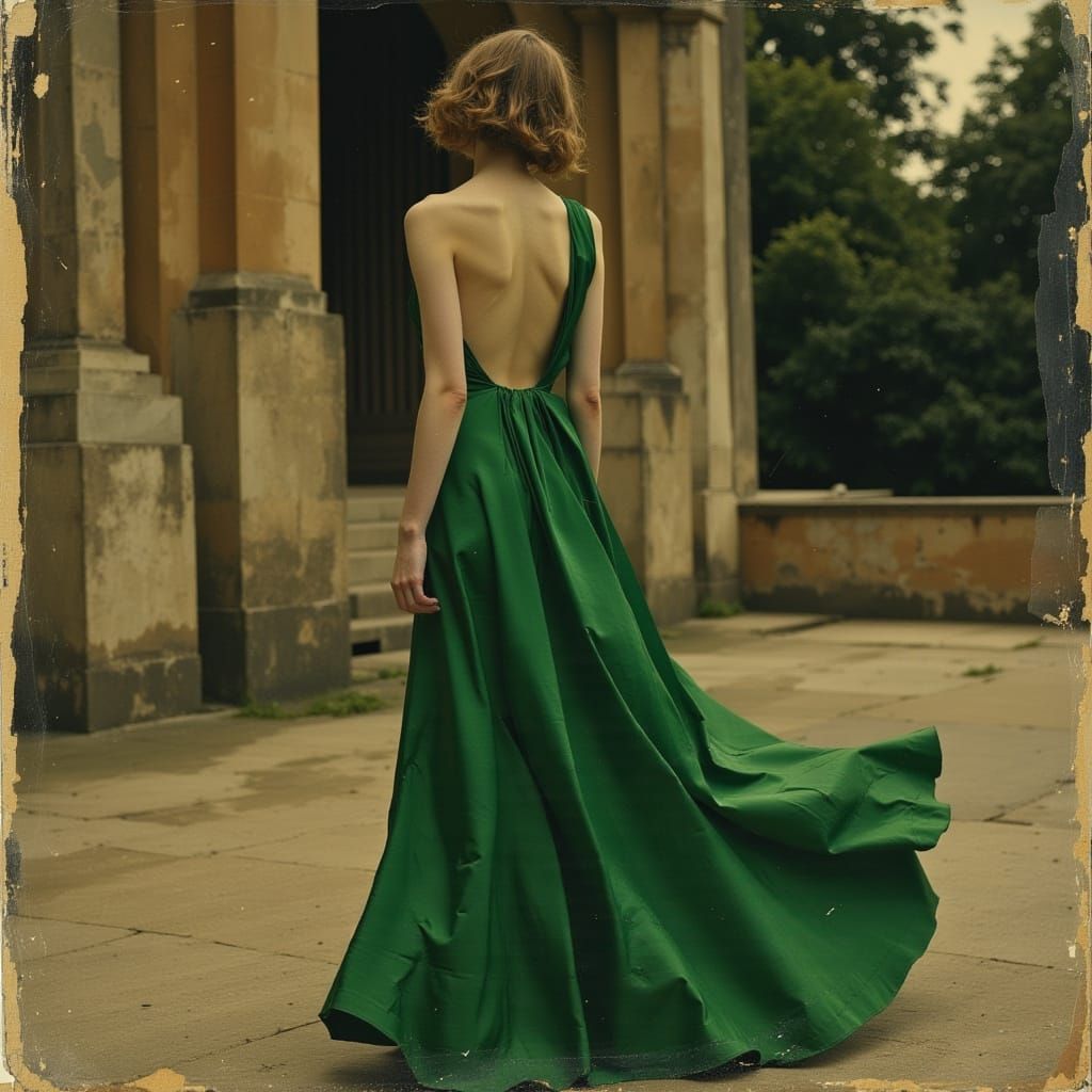 Kiera Knightley in Flowing Dress, Art Nouveau Style