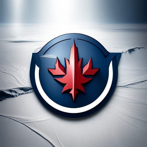 Winnipeg Jets Logo in Detailed Matte Painting