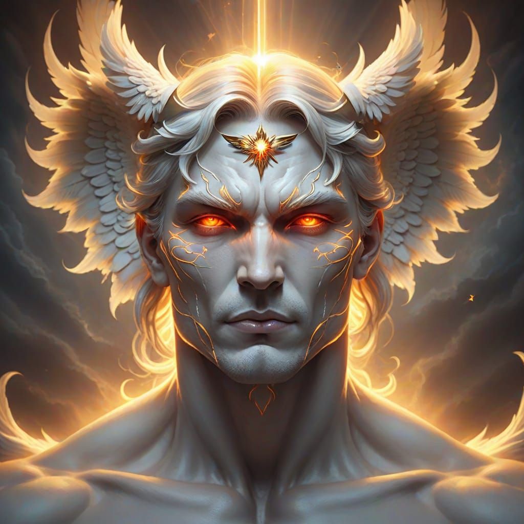 Angelic Demon transformation into an angel of light and love