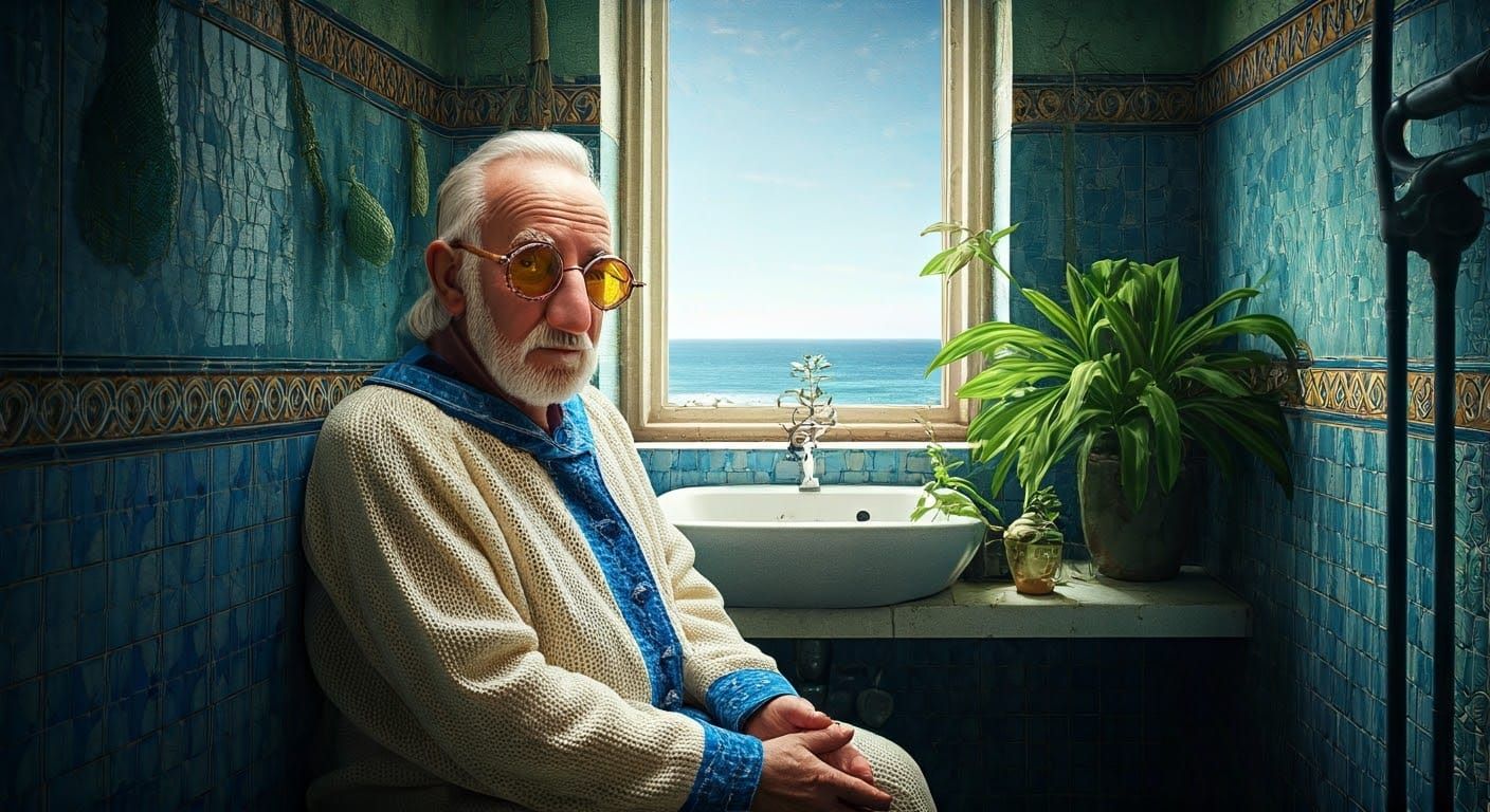 1970s Photo of 100-Year-Old Man as Discus Thrower