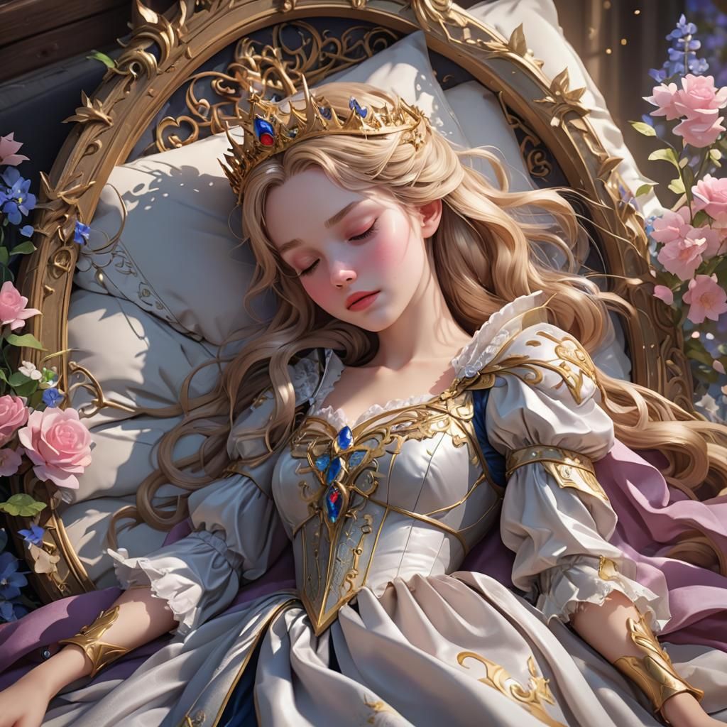 Sleeping Beauty: 3D Anime Art